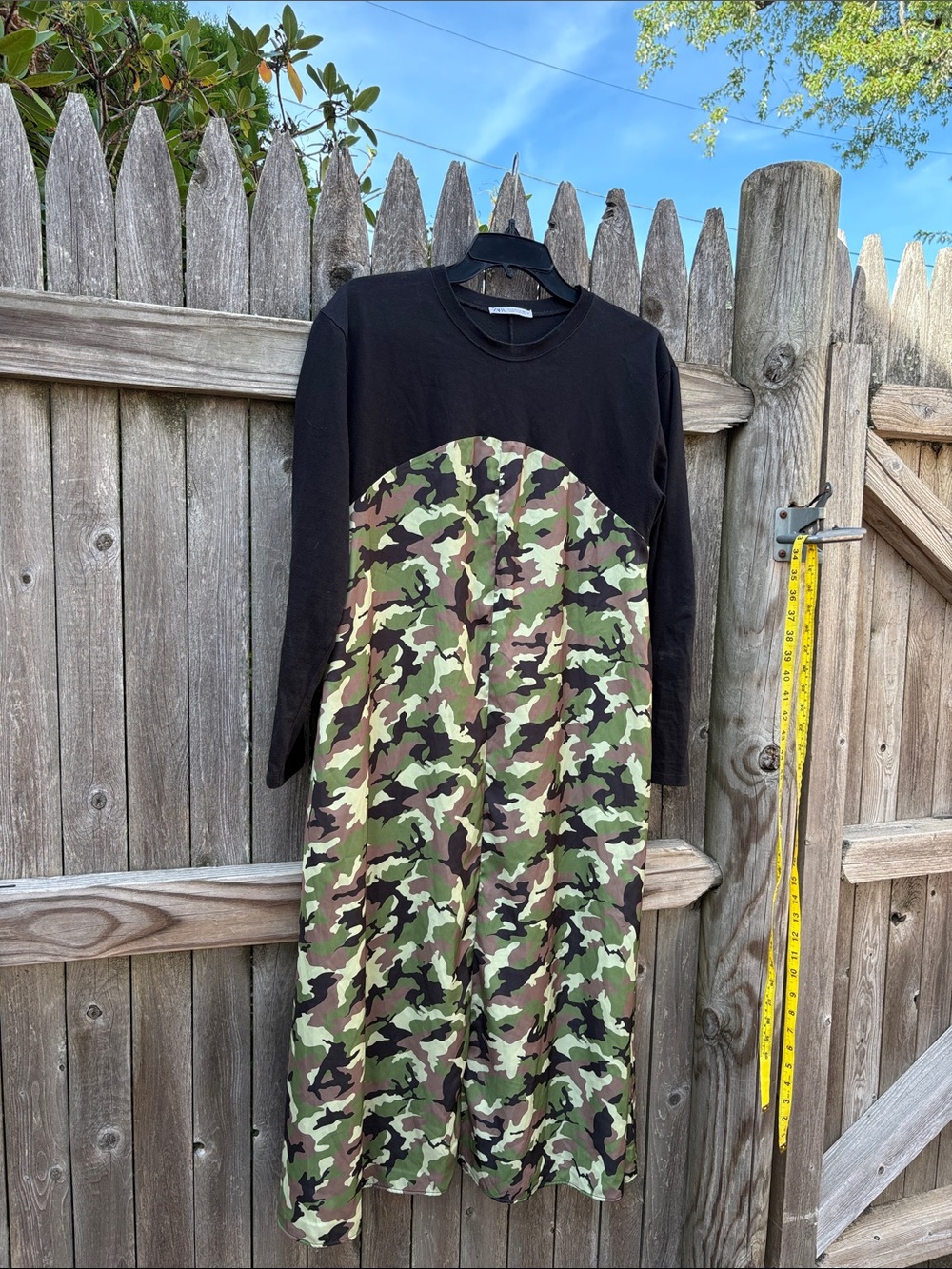 Zara small cotton camo dress!